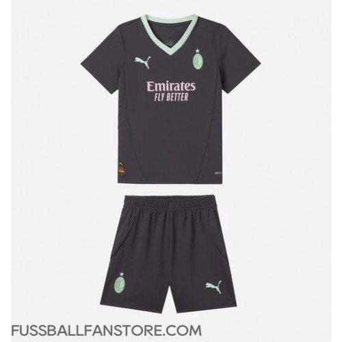 AC Milan Tammy Abraham #90 Replik 3rd trikot Kinder 2024-25 Kurzarm (+ Kurze Hosen)